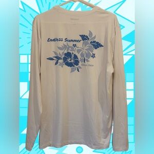 Endless Summer UPF 50 Long
Sleeve Sun T-Shirt, White